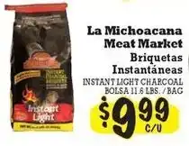 La Michoacana La Michoacana meat market instant light charcoal offer