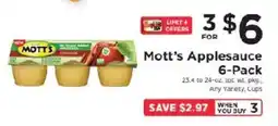 ShopRite Mott's Applesauce offer