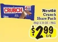 La Michoacana Nestlé Crunch Share Pack offer