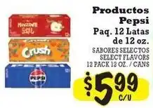 La Michoacana Pepsi Products offer