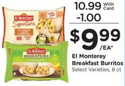 King Soopers El Monterey Breakfast Burritos offer