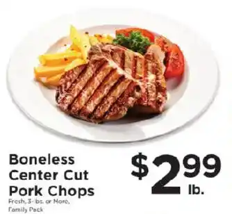ShopRite Boneless Center Cut Pork Chops offer