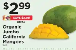 ShopRite Organic Jumbo California Mangoes offer