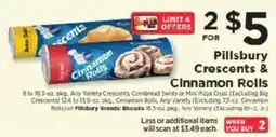 ShopRite Pillsbury Crescents & Cinnamon Rolls offer