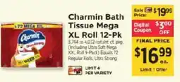 ShopRite Charmin Bath Tissue Mega XL Roll offer