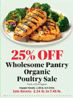 ShopRite Wholesome Pantry Organic Poultry offer