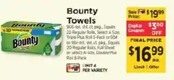 ShopRite Bounty Towels offer