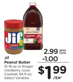 King Soopers Jif Peanut Butter offer