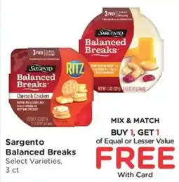 King Soopers Sargento Balanced Breaks offer