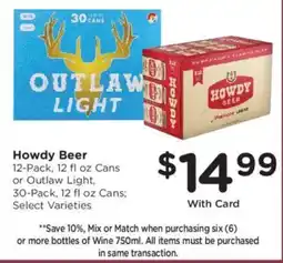 King Soopers Howdy Beer offer