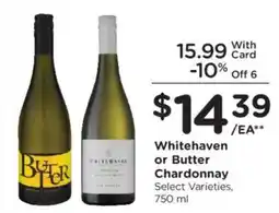 King Soopers Whitehaven or Butter Chardonnay offer