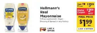 ShopRite Hellmann's Real Mayonnaise offer
