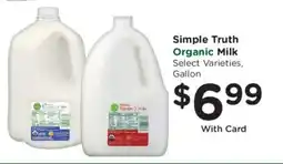 King Soopers Simple Truth Organic Milk offer