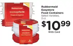 King Soopers Rubbermaid easystore food containers offer