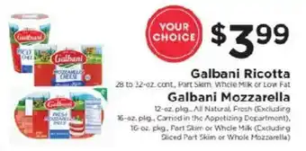 ShopRite Galbani Ricotta offer