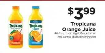 ShopRite Tropicana Orange Juice offer
