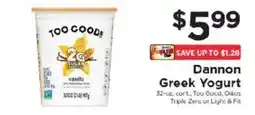 ShopRite Dannon Greek Yogurt offer