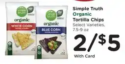 King Soopers Simple Truth Organic Tortilla Chips offer