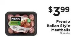 ShopRite Premio Italian Style Meatballs offer