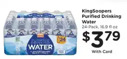 King Soopers KingSoopers purified drinking water offer