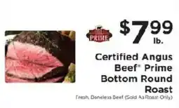 ShopRite Certified Angus Beef Prime Bottom Round Roast offer
