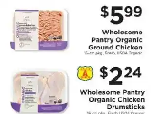 ShopRite Wholesome Pantry Organic Chicken Drumsticks offer