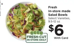 King Soopers Fresh-cut in-store daily salad bowls offer