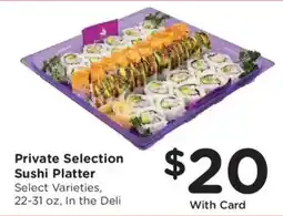 King Soopers Private Selection Sushi Platter offer