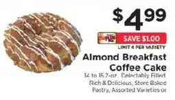 ShopRite Almond Breakfast Coffee Cake offer
