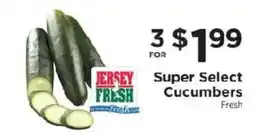 ShopRite Jersey Fresh Super Select Cucumbers offer