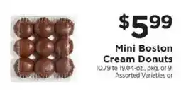 ShopRite Mini Boston Cream Donuts offer
