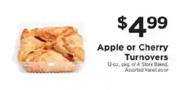 ShopRite Apple or Cherry Turnovers offer