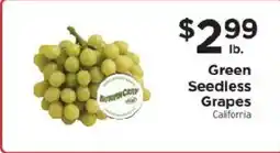 ShopRite Down Town City Green Seedless Grapes offer