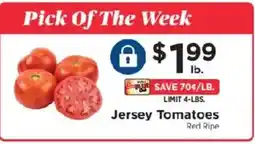 ShopRite Jersey Tomatoes offer
