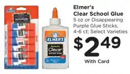 King Soopers Elmer's Clear School Glue offer