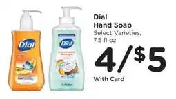 King Soopers Dial hand soap offer