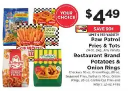 ShopRite Your Choice Paw Patrol Fries & Tots offer