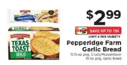 ShopRite Pepperidge Farm Garlic Bread offer