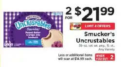 ShopRite Smucker's Uncrustables offer