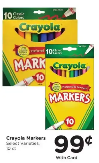 King Soopers Crayola Markers offer