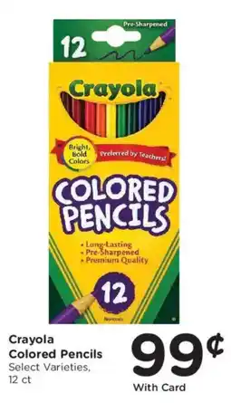 King Soopers Crayola Colored Pencils offer