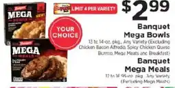 ShopRite Banquet Mega Bowls offer