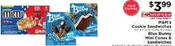 ShopRite Your Choice M&M's Cookie Sandwiches, Blue Bunny Mini Cones & Sandwiches offer
