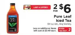 ShopRite Pure Leaf Iced Tea offer