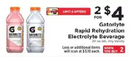 ShopRite Gatorlyte Rapid Rehydration Electrolyte Beverage offer
