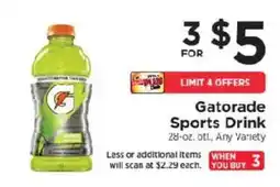 ShopRite Gatorade Sports Drink offer