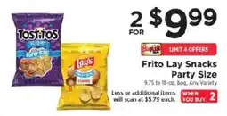 ShopRite Frito Lay Snacks Party Size offer