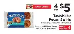 ShopRite Tastykake Pecan Swirls offer