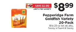 ShopRite Pepperidge Farm Goldfish Variety offer