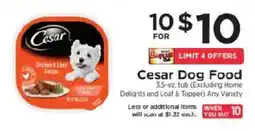 ShopRite Cesar Dog Food offer